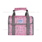 折疊購物籃，家用籃子 購物籃 保溫野餐籃 仿牛仔PVCSC17M-060P